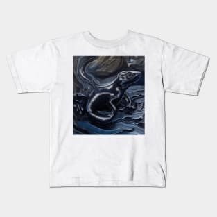 black alien salamander Kids T-Shirt